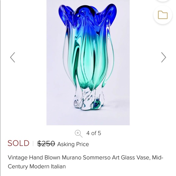 VTG Bohemia Art Glass Crystal Vase Multicolor Starburst Czech 9 3/4" Tall EUC - Picture 3 of 3